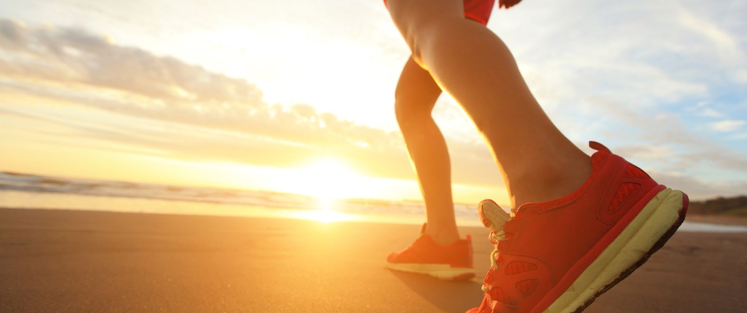 running in pineta e al mare